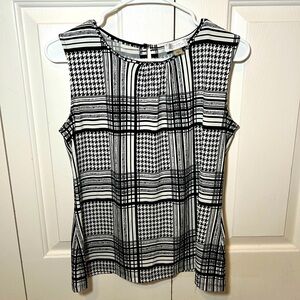 Black and white stripped blouse